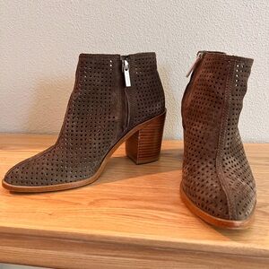 Perforated Ankle Booties